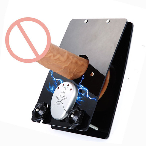 Male E-stim Electric Shock Delay Ring Scrotum Bondage Electro Ball Press Board BDSM Non-vibrating Silicone Sex Toys for Man ► Photo 1/6