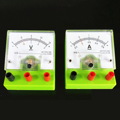 DIY Ammeter Voltmeter/ Volt Meter Physical Electrical Circuit Experiment Equipment For High School Students ► Photo 1/5