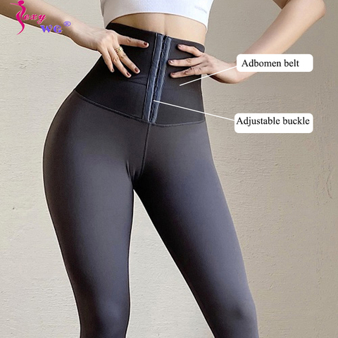 SEXYWG Women Leggings Slimming Pants Waist Trainer Lift Up Butt Lifter Sexy Shapewear Tummy Control Panties Trouser ► Photo 1/6