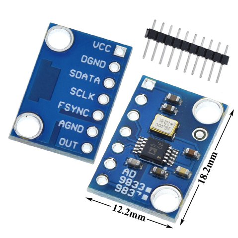 AD9833 Programmable Microprocessors Serial Interface Module Sine Square Wave DDS Signal Generator Module for Arduino ► Photo 1/1