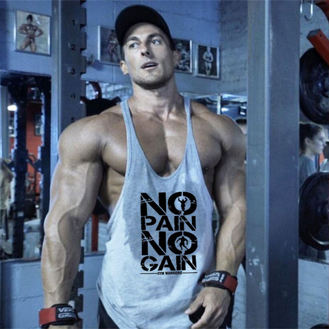 Brand Bodybuilding Stringer Tank Tops Mens Sportwear Vest Fitness Men gyms Clothing sleeveless shirts Muscle singlets ► Photo 1/6