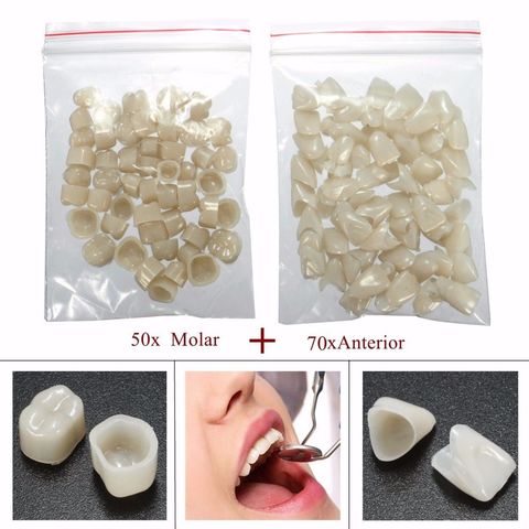 120PCS (50 Molar + 70 Anterior ) Dental Teeth Veneers Temporary Crown Set ► Photo 1/6