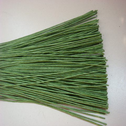 Flower Stub Paper Stems, Green Floral Tape, Iron Wire, Artificial