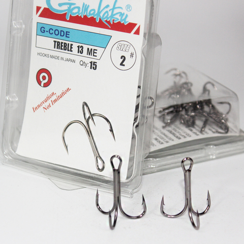 15Pcs/lot 13ME 1#-14# Black nickel Fishing Hook Treble Overturned