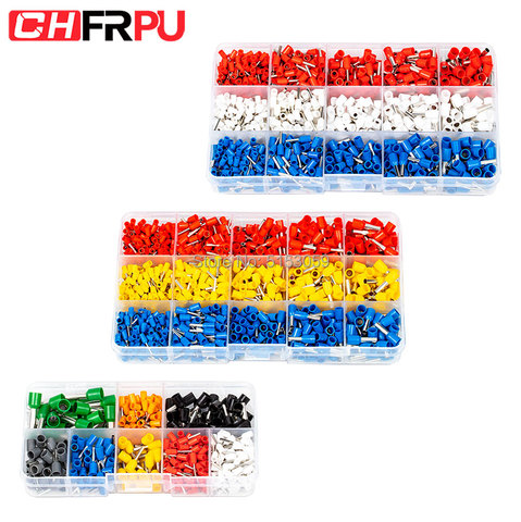 400pcs/Box 990pcs/Box Ferrules kit set Wire Copper Crimp Connector Insulated Cord Pin End Terminal ► Photo 1/6