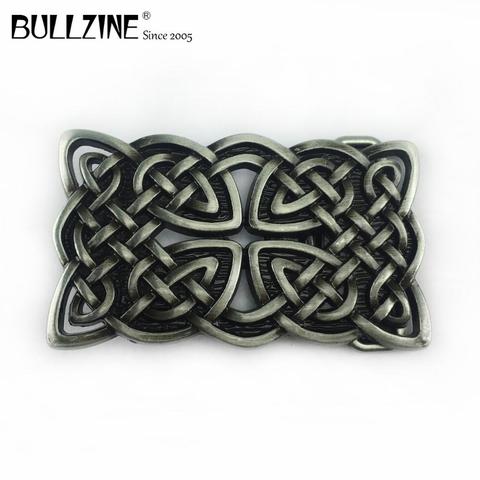 Bullzine zinc alloy western celtic cross belt buckle  2 colors available FP-03368 cowboy jeans gift belt buckle drop shipping ► Photo 1/6