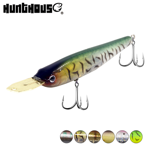 Hunthouse Small minnow silent metal lip stick lure hard riser bait sinking LW520 40/70mm 5.6/8.2g fishing for bass and trout ► Photo 1/1