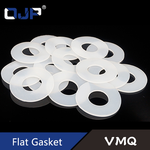 White translucent silicone flat gasket 20*44*2mm Silicone Rubber VMQ O-ring Washer Elasticity temperature resistance ► Photo 1/6