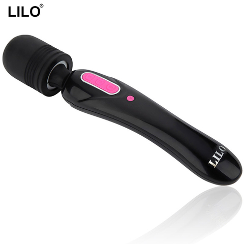 LILO Rechargeable Magic Wand Powerful Body Massager Clitoral Vibrator AV Vibrators Adult Sex Toys for Couples Sex Products ► Photo 1/6