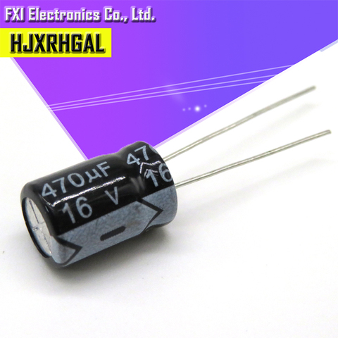 50PCS  16V470UF 8*12mm 470UF 16V 8*12Electrolytic capacitor New original ► Photo 1/2