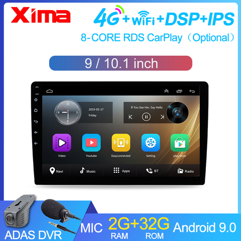 Universal 9/10.1 Inch Android  9.0 Car Multimedia Auto Radio 2Din Autoradio Gps Central Fm  Car Stereo for Toyota Suzuki NISSA ► Photo 1/6