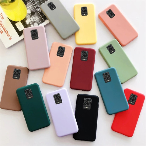 luxury matte silicone case for xiaomi redmi note 9s 9 pro max case for xiaomi redmi 9 10X note 8 8t 7 pro mi note 10 lite case ► Photo 1/6