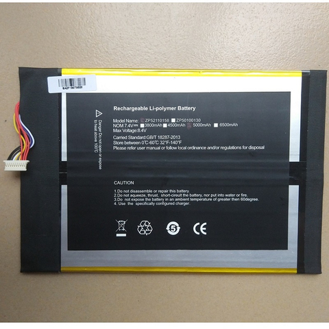 5000mAh Battery for ALLDOCUBE Cube Thinker Tablet PC Kubi Li-Po Rechargeable Replacement 7.6V i35/2869178 With 10 Lines+Plug ► Photo 1/2