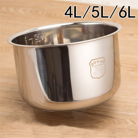 Pressure Cooker 6L Inner Pot Rice Pressure Cooker Liner Stainless Steel Inner Pot Minute Pressure Cooker Liner Double Bottom ► Photo 1/6