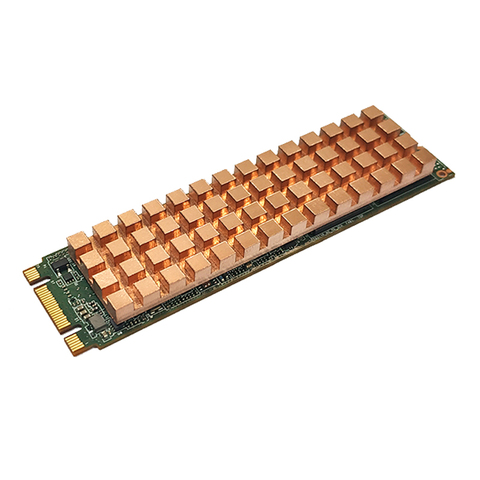 Pure Copper Heatsink Cooler Heat Sink Thermal Conductive Adhesive for M.2 NGFF 2280 PCI-E NVME SSD Thickness 0.5/1.5/2/3/4MM ► Photo 1/5