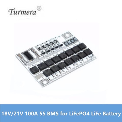 5S 18V/21V 100A Board 5S BMS LiFePO4 LiFe Battery Protection Circuit Board for 32650 32700 lifepo4 battery Standard/Balance 2022 ► Photo 1/5