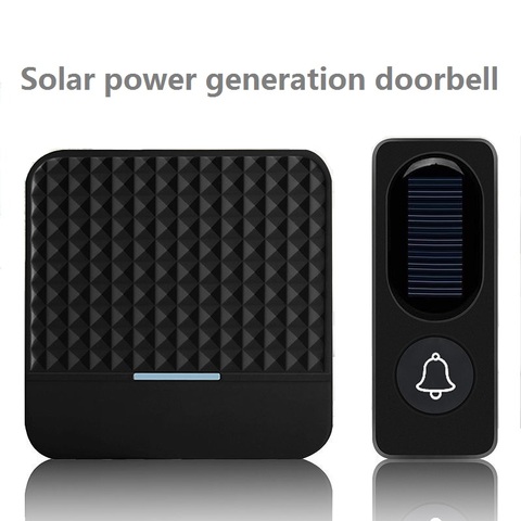 Solar Wireless Doorbell Low Power Home IP65 Waterproof 300M Door Bell Chime Outdoor Doorbells solar power charging With Light ► Photo 1/5