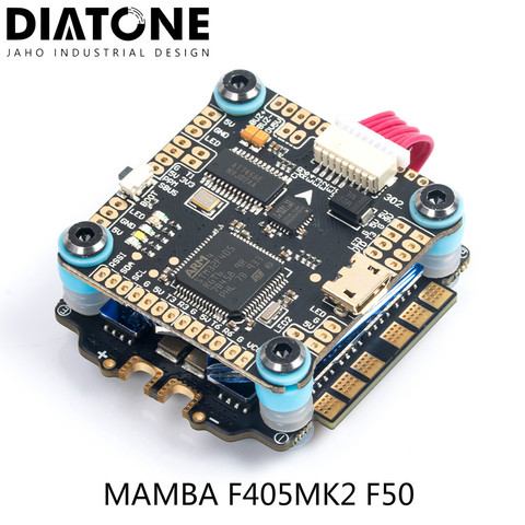 DIATONE MAMBA Flight Stack Combo with F405 MK2 Betaflight Flight Controller and F50 50A3-6S Blhelis DSHOT600 OSD FPV Racing Brus ► Photo 1/6