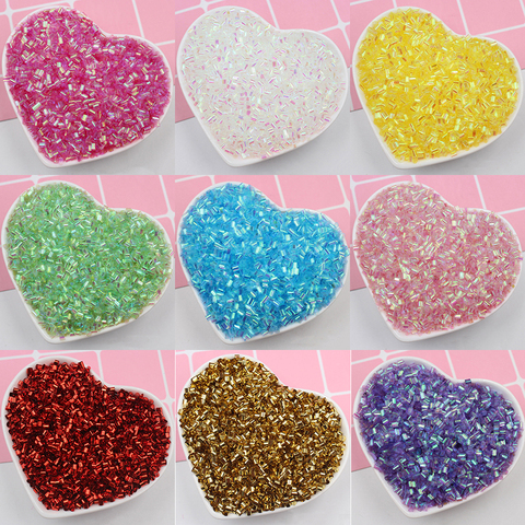 Simulation Rice Beads Fishbowl Beads Slime Accessories Polymer Clay Charms  DIY Mixed Materials Crystal Mud Slime Filler 