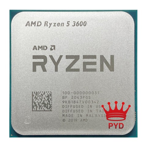 AMD Ryzen 5 3600 R5 3600 3.6 GHz Six-Core Twelve-Thread CPU Processor 7NM 65W L3=32M 100-000000031 Socket AM4 ► Photo 1/2