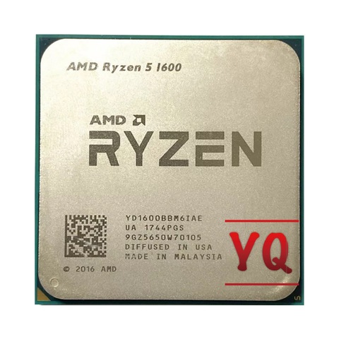 AMD Ryzen 5 1600 R5 1600 3.2 GHz Six-Core Twelve Thread 65W CPU Processor YD1600BBM6IAE Socket AM4 ► Photo 1/2