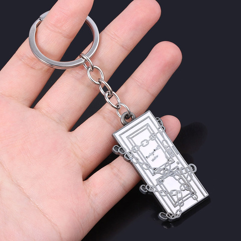 Game Silent Hill 2 Keychain Link Chain Square Key Chains for Women Men Car Keyring Key holder Jewelry ► Photo 1/6