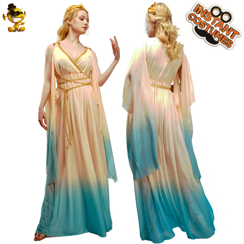 Greek Goddess Dress Costume Halloween Party Cosplay Adult Women Greek Princess Dress Christmas Costume ► Photo 1/4