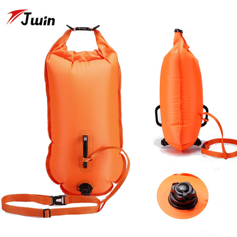 28L Swimming Bag Inflatable Swimming Buoy Life Bag Tow Floating Dry Bag Swimming Diving Safety Signal Air Bag Inflate Ring ► Photo 1/6