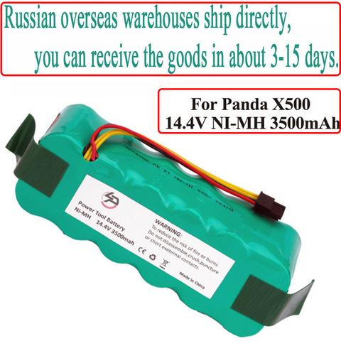 NI-MH 14.4V 3500mAh for panda X500 Battery for Dibea X500 X580 Vacuum Cleaner for Ecovacs Mirror CR120 battery ► Photo 1/6