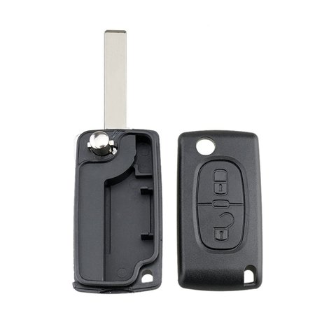 2 Button Remote Key Fob Shell Case Fits For Peugeot 2008 3008 5008  Ce0523 Hu83 Shell Cover Key Protector ► Photo 1/6