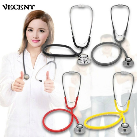 Stethoscope Stetoskop Medical Fonendoscopio Profesional Happy Doctor Physical Therapy Cardiology Black Health Care Equipment ► Photo 1/5