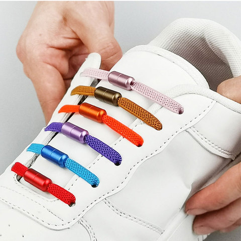 New No tie Shoe laces For Kids and Adult Magnetic Elastic Shoelaces Flat Locking Sneakers Shoelace Quick Lazy Laces Shoestrings ► Photo 1/6