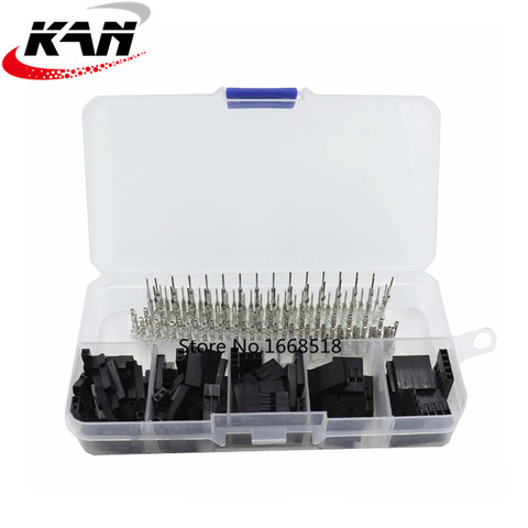 250Pcs/Set Dupont Connector 2.54mm Male Female Jumper Header Housing Cable Wire Terminal Connector Crimp Pins Kit With Box ► Photo 1/6