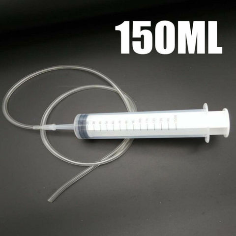 150ml large plastic syringe with 70cm transparent tube kit for measuring nutrition wholesale ► Photo 1/6