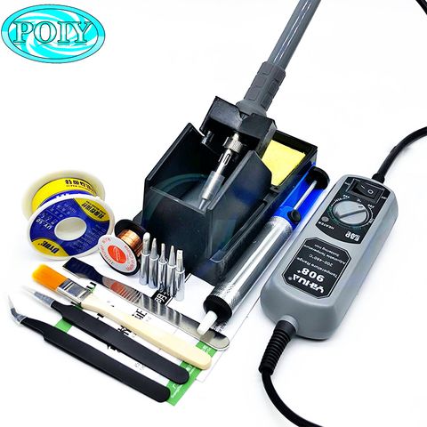 YIHUA 908+ Upgrade 908D LED Digital Soldering Station Mini Portable Adjustable Electric soldering iron Welding tools kit set ► Photo 1/6