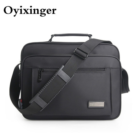 Waterproof Black Men Briefcase High Quality Brand Shoulder Bags For Women Messenger Bag Men's Crossbody Bags Bolso Hombre 2022 ► Photo 1/6