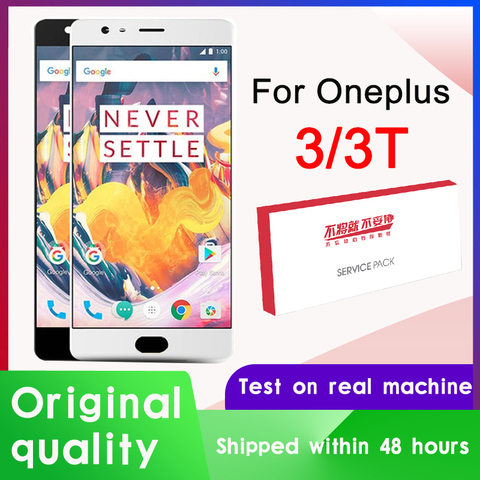 AMOLED 5.5'' Original Display For Oneplus 3 3T LCD Display Touch Screen with Frame for OnePlus 3 3T A3000 Display Replacement ► Photo 1/6