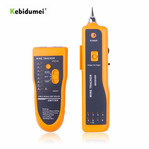 kebidumei LAN Network Cable Tester Line Finder Cat5 Cat6 RJ45 UTP STP Line Finder Telephone Wire Tracker Diagnose Tone Tool ► Photo 1/6