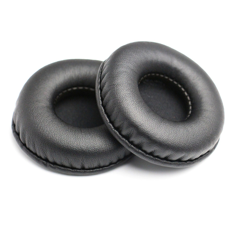1Pair Wire Headphone Ear Pads Wireless Bluetooth Earphone Headphone Ear Pads Round PU Leather Ear Cushions For 50-105mm ► Photo 1/6