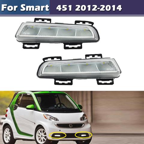 LED Daytime Running Lights For Smart 451 2013-2015 Xenon White DRL Day lights ► Photo 1/6