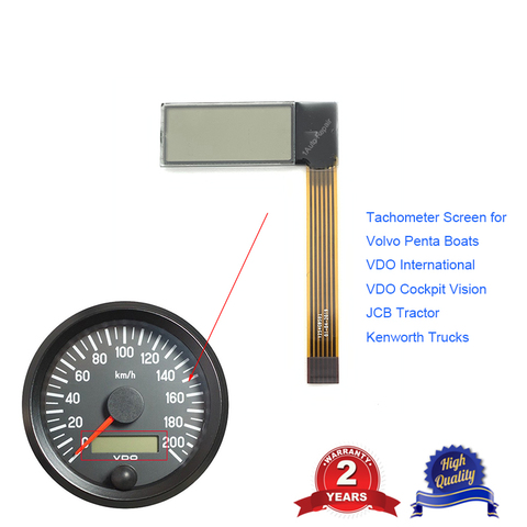 Tachometer Gauge Screen LCD Display Screen for VDO Volvo Penta Jcb Tractor Boat ► Photo 1/6