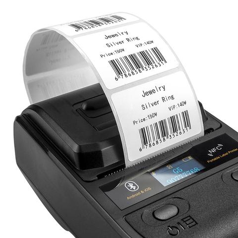 NETUM 5 Rolls/lot Thermal Printing Paper for Thermal Printer Barcode Sticker/Label/Adhensive Thermal Type for NT-G5 ► Photo 1/6