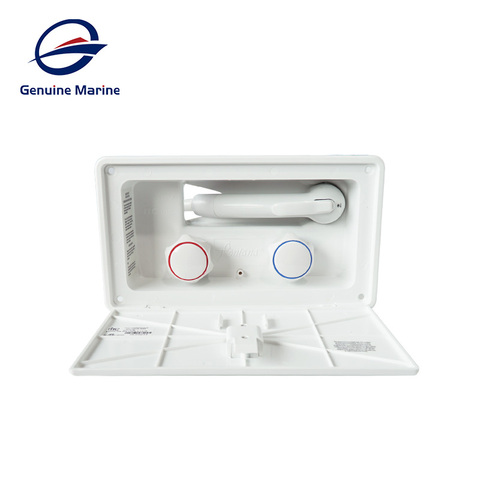 Genuine Marine White RV Exterior Shower Box Kit with Lock Boat Marine Camper Motorhome Caravan Accessories ► Photo 1/1