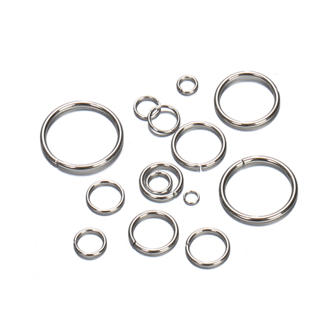 200pcs/lot Stainless Steel Open Jump Rings Bracelet Necklace Earring Pendant Connectors for Jewelry Making Components Crafts DIY ► Photo 1/6