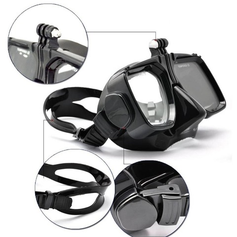 Camera Mount Diving Mask Scuba Snorkel Swimming Goggles for GoPro hero 8 7 6 5 4 go pro sports action cam Accessories ► Photo 1/3