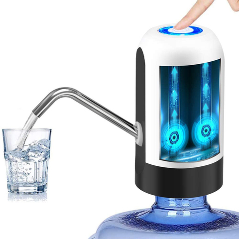 Home Gadgets Water Bottle Pump Mini Barreled Water Electric Pump USB Charge Automatic Portable Water Dispenser Drink Dispenser ► Photo 1/6