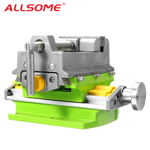 ALLSOME 3 Inch Cross Slide Vise Vice table Compound table Worktable Bench Alunimun Alloy Body For Milling drilling HT2878 ► Photo 1/6