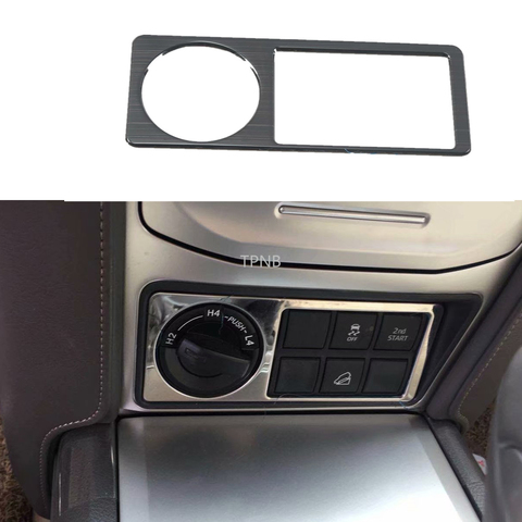 Stainless Steel Four-wheel Drive Slip Button Trim Cover for Toyota Land Cruiser Prado 150 2022 Years Accessories ► Photo 1/5