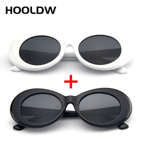 2pcs/lot Clout Goggle Kurt Cobain Sunglasses Men Women Vintage Oval Round Sun glasses Fashion Ladies UV400 Eyewear Gafas De Sol ► Photo 1/6