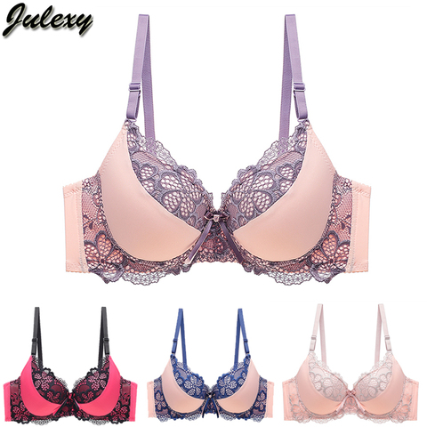 Julexy ABC cup Women Bra Sexy Female Brassiere Lingerie soutien gorge femme Bralette Push Up Lace Underwear ► Photo 1/6